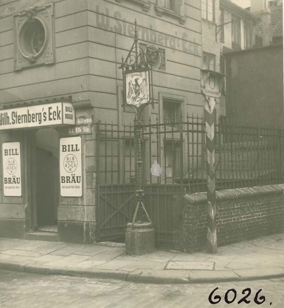 Grenzpfähle zwischen Altona und Hamburg St. Pauli am Fischmarkt