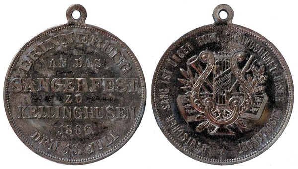 Kellinghusen: Anhängemedaille auf das Sängerfest