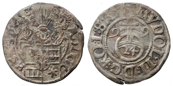 1/24 Taler, Grafen von Schauenburg, Adolf XIII. (1581 - 1601)