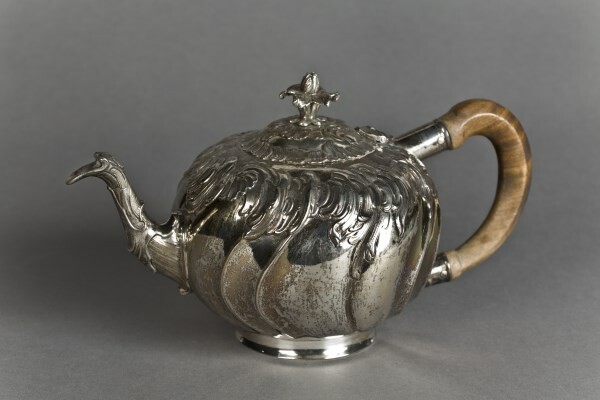 Teekanne, Silber, Altona, Meister Ohmstedt, um 1765