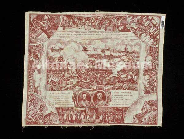 Erinnerungstuch 'The Great Battle of Waterloo'